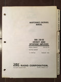 King Radio KMA 24H-60 Maintenance/Overhaul Manual.