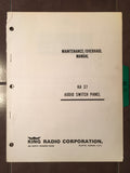 King Radio KA 37 Maintenance and Overhaul Manual.