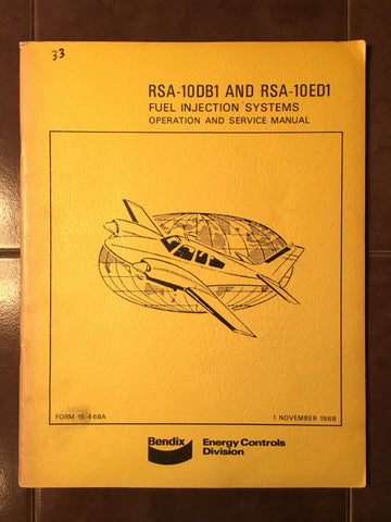 Bendix RSA-10DB1 & RSA-10ED1 Fuel Injection Service Manual.