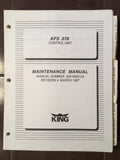 King Radio KFS 576 Control Unit Service Manual.