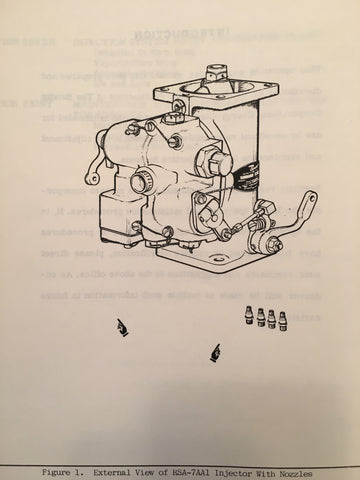 Bendix RSA-7AA1 Fuel Injection Operation & Service Manual. – G's Plane ...