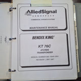 King KT 76C Transponder Service Manual.