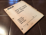 RCA AVN 220, AVN 220A, AVN 221 & AVN 221A Install manual.