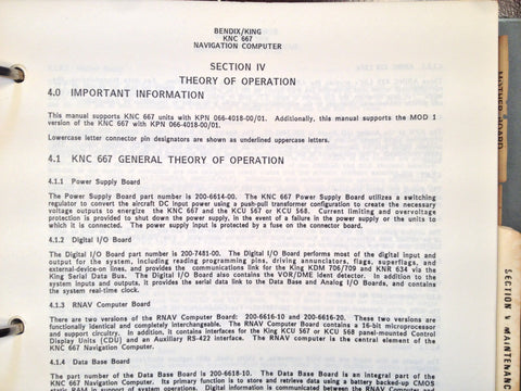 King KNC 667 service manual.
