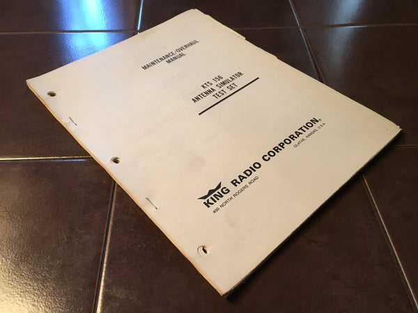 156 Test Set King KTS 156 Test Set Service Manual. – G's Plane Stuff