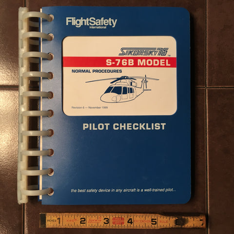 FlightSafety Sikorsky S-76B Normal Procedures Checklist.