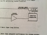 Vibration Test Systems Random Control Set Model RCS-1 Operation & Service Manual.