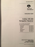 Rockwell Collins VIR 350 Install, Service & Parts manual.