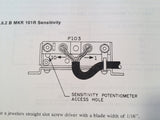 Narco MKR-101 Install, Service & Parts Manual.