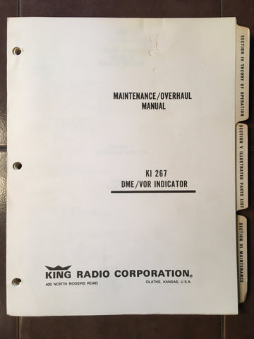 King KI 267 Service Manual.