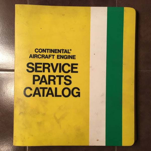 Teledyne Continental TSIO520 Engines Parts Manual. G's Plane Stuff