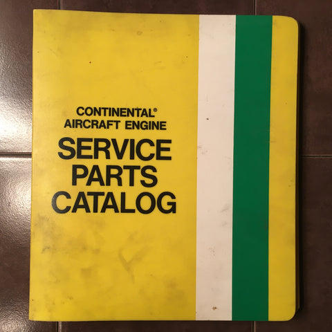 Teledyne Continental TSIO-520 Engines Parts Manual.