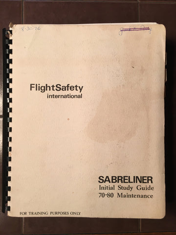 North American Sabreliner 70 and 80 Maintenance Training Manual.