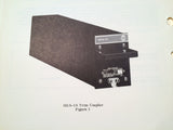 Collins 161A-1 and 161A-1A Trim Coupler Overhaul Manual.  Circa 1972.