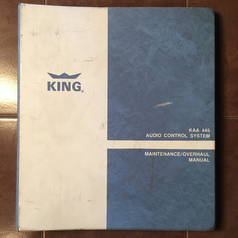 King KAA 455 Service Manual.