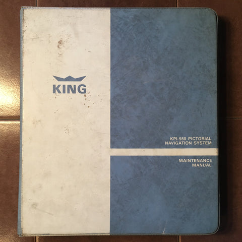 King KPI 550, KSG-100, KMT-110 Install, Service & Parts Manual.