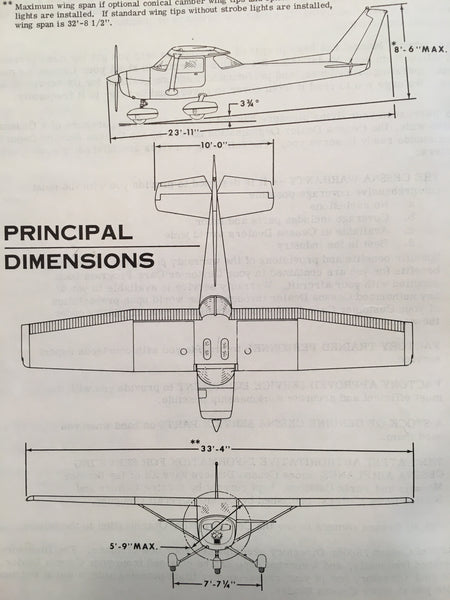 1975 Cessna 150M Owner's Manual. – G's Plane Stuff