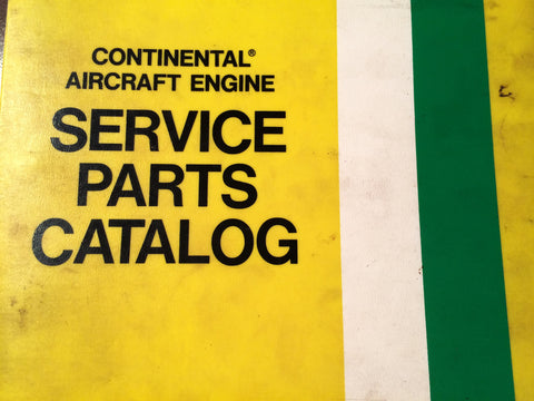Continental TSIO-520 Engines Parts Manual.
