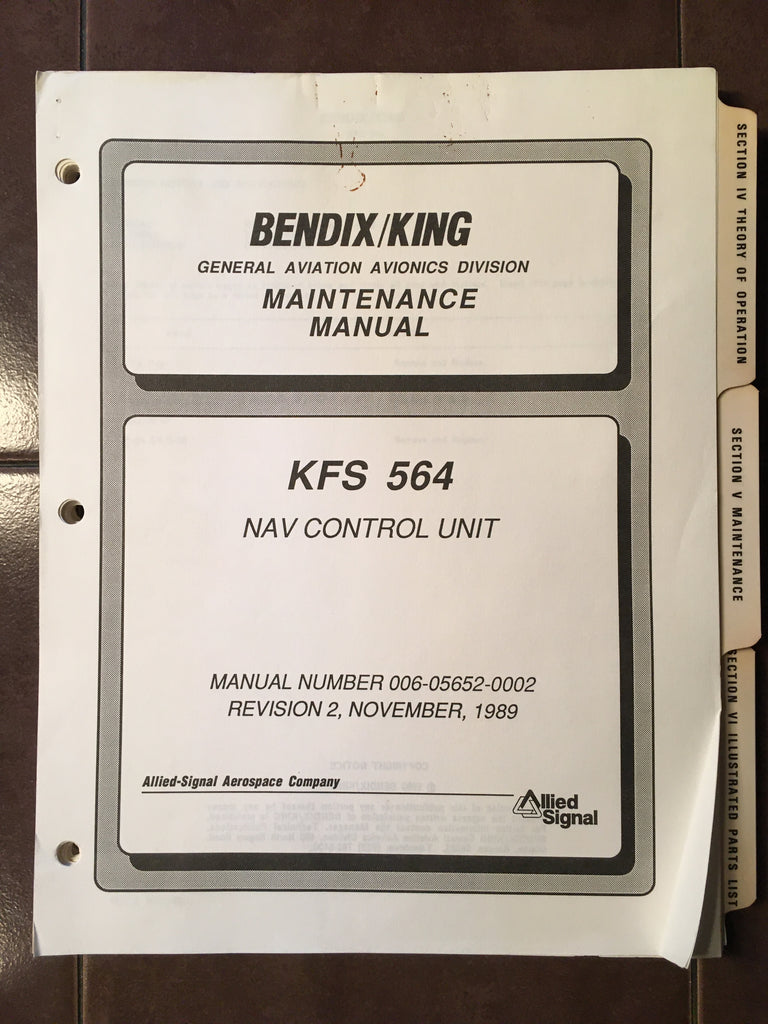 King KFS 564 Service Manual.