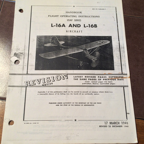 L-16A and L-16B Flight Handbook aka Aeronca Champion.