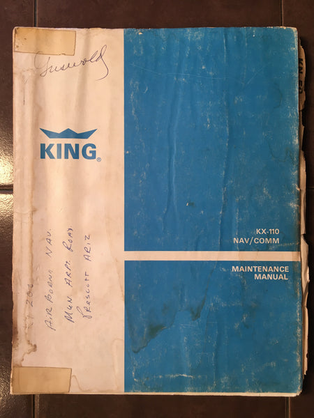 Kin Kl50 Guide Book King KX-110 Service & Parts Manual for KN-50, KI-210 & KY-90. – G's ...