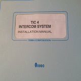 Terra TIC-4 Intercom Install Manual.