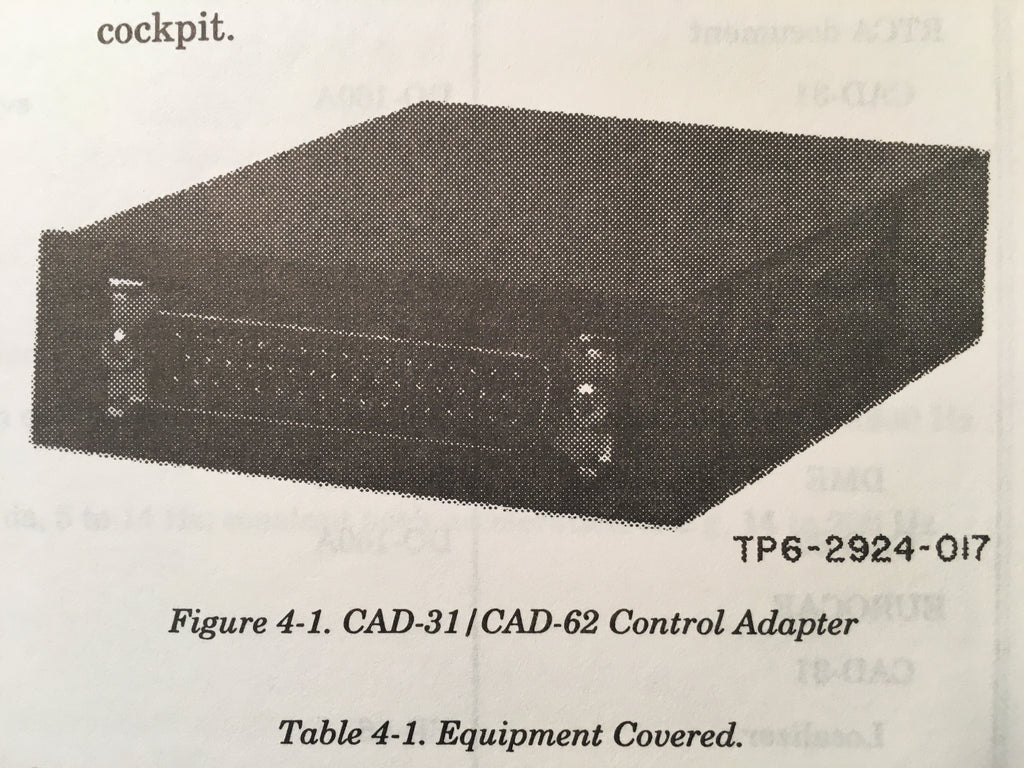 Collins CAD-31 & CAD-62 Service & Parts manual.