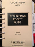 Gulfstream G550 Technicians Pocket Guide Manual.