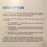 Bendix BX-2000, NCP-2040 Nav Computer Programmer Pilot's Manual.