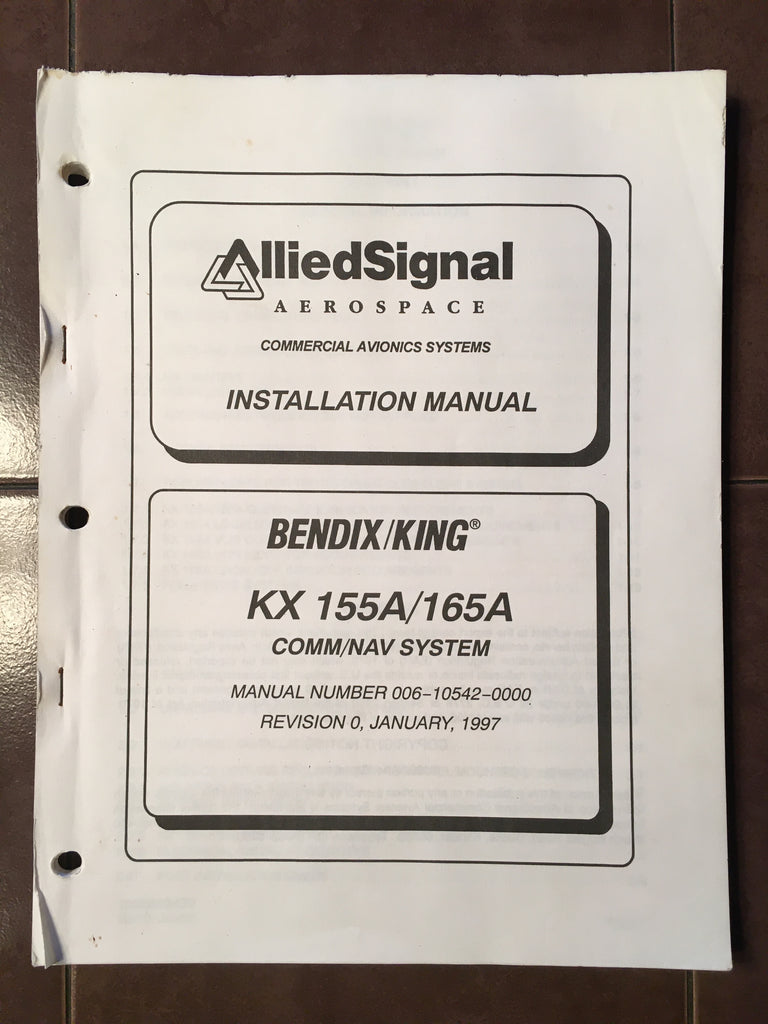 King KX-155A & KX-165A Install Manual.