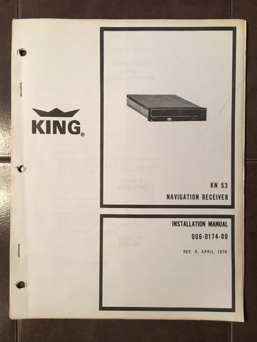 King Radio KN-53 Nav Install Manual.