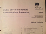 Collins VHF 250, 250S and 250E Service Manual.