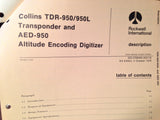 Collins TDR-950, TDR-950L Transponder & AED-950 Encoder Install Manual.