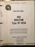 Cessna ARC RT-485A Nav-Com Service & Parts Manual.