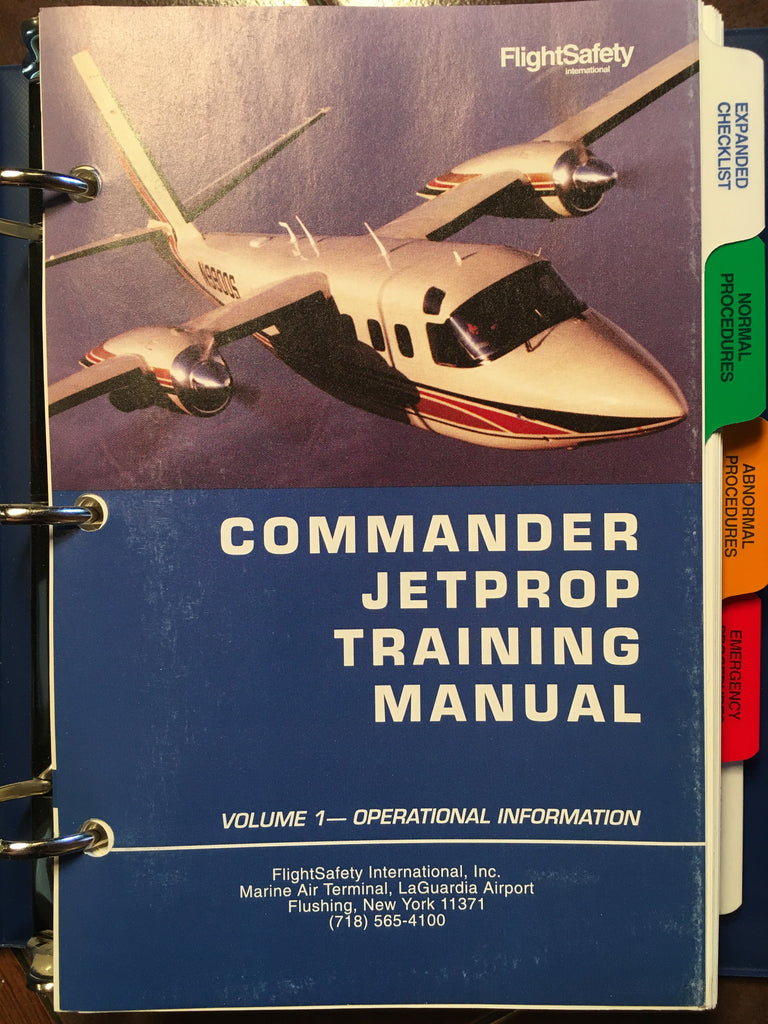 Jetprop 840, 980, 1000 & 900 Pilot Training Manual, Vol 1, Operational Info.