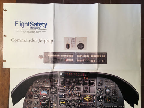 Commander Jetprop 840, 980, 900, 1000 Instrument Panel Poster.