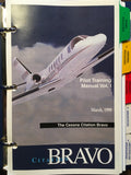 Citation Bravo Pilot Training Manual , Vol. 1 Operational Information.