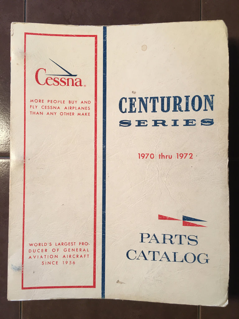 1970-1972 Cessna 210K, T210K, 210L & T210L Parts Manual.