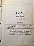 1970-1972 Cessna 210K, T210K, 210L & T210L Parts Manual.