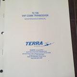 Terra TX 720 Maintenance Manual.