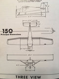1959-1960 Cessna Aircraft 150 Owner's Manual.