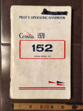 1978 Cessna Aircraft 152 Pilot's Operating Handbook. POH.