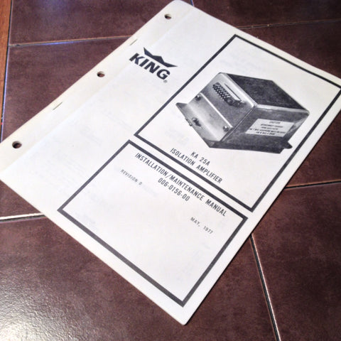 King KA-25A Audio Amp Install & Service Manual.