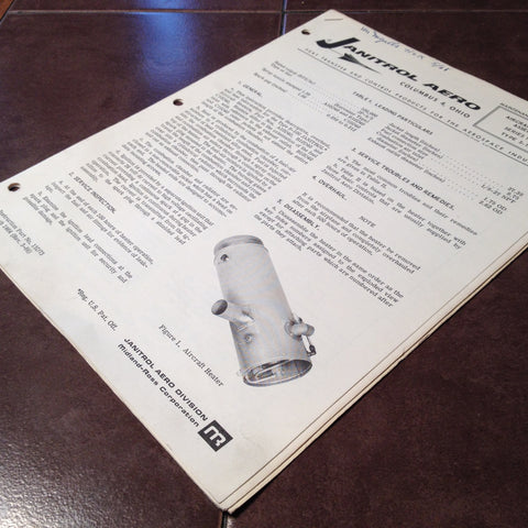 Janitrol Heater Series 10D40, Type S-100 Maintenance Instructions.