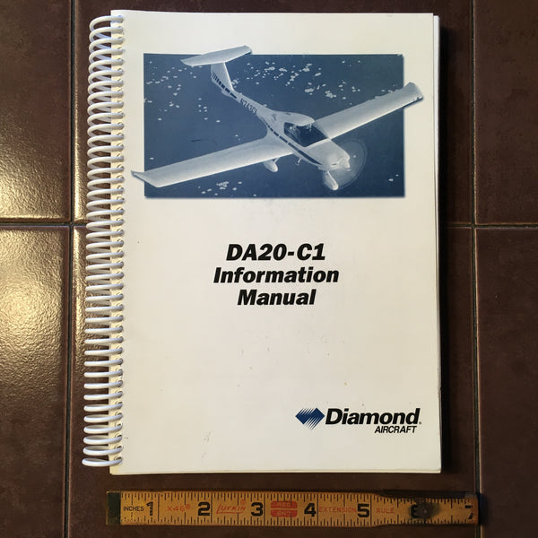 Damond Katana DA20-C1 Pilot's Information Manual. – G's Plane Stuff