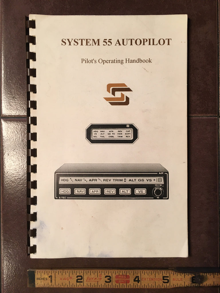 Stec S-tec System 55 Autopilot Pilot's Operating Handbook. – G's Plane ...