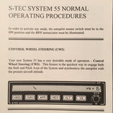 Stec S-tec System 55 Autopilot Pilot's Operating Handbook.