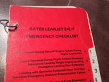 Gates LearJet 24E & 24F Normal, Emergency Checklist.
