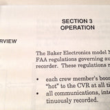 Baker Electronics M-1090 Install Service Manual.