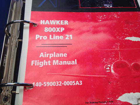 Hawker 800XP with Pro Line 21 Airplane Flight Manual.
